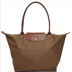 New Longchamp army green bag